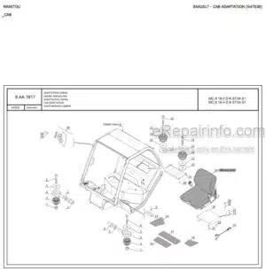 Photo 5 - Manitou MHT780 Evolution E3 Series 2 Parts Catalogue Telehandler 648585