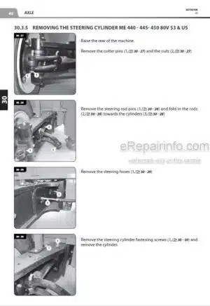 Photo 7 - Manitou ME425 ME430 Repair Manual Forklift