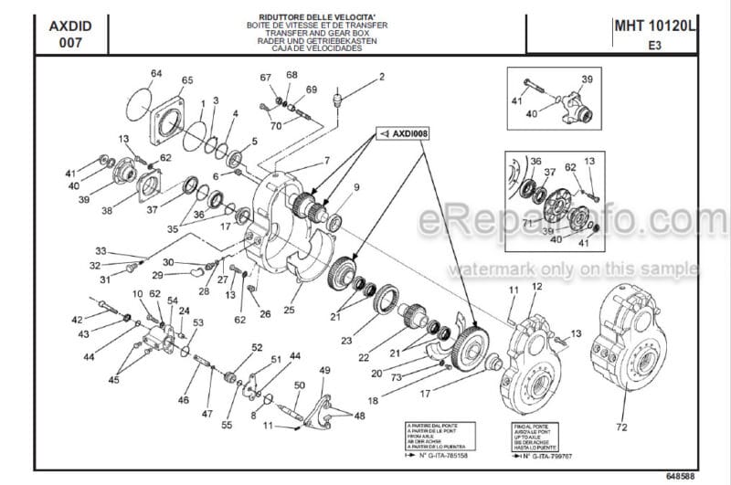 Photo 1 - Manitou MHT10120L E3 Evolution Parts Catalogue Telehandler 648588