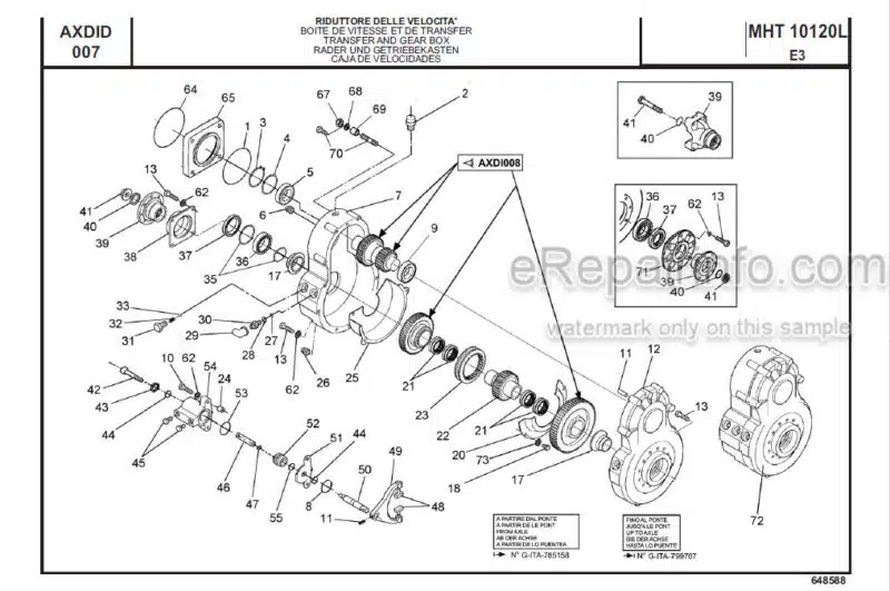 Photo 1 - Manitou MHT10120L E3 Evolution Parts Catalogue Telehandler 648588