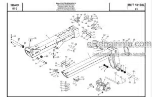 Photo 1 - Manitou MHT10180L E3 Parts Catalogue Telehandler 648653