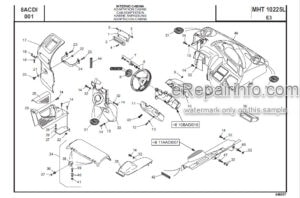 Photo 3 - Manitou MHT10225L E3 Parts Catalogue Telehandler 648657