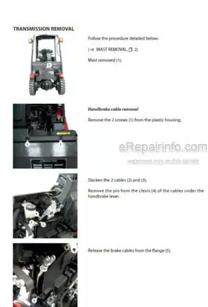 Photo 6 - Manitou MI50D ST3B To MI-X100D ST3A S2 Repair Manual Forklift 647645EN