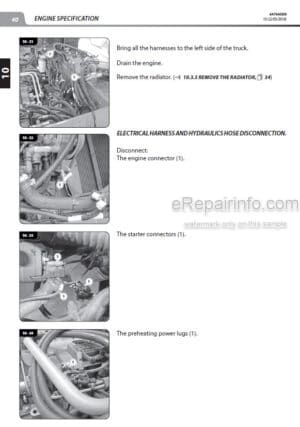 Photo 1 - Manitou MI50D ST3B To MI-X100D ST3A S2 Repair Manual Forklift 647645EN