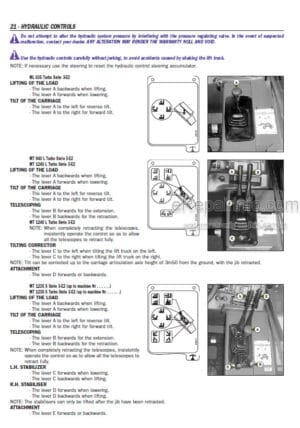 Photo 11 - Manitou ML635 Turbo Serie 3 E2 To MT1740SL Turbo Serie 3 E2 Ultra Operators Manual Telehandler 547848EN