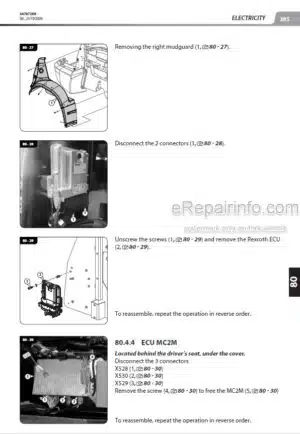 Photo 6 - Manitou MLA628 Turbo Repair Manual Telehandler 0-1-M140EN
