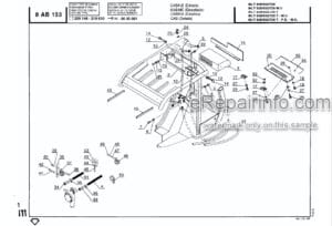 Photo 8 - Manitou MLT628 Turbo Series 1 Parts Manual Telehandler 547047P