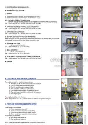 Photo 10 - Manitou MLT634-120 MLT735-120 LSU PS Serie G 7 E3 Operators Manual Telehandler 647387EN
