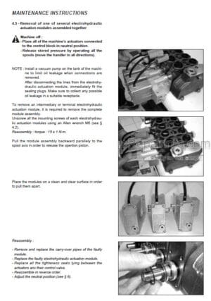 Photo 6 - Manitou MLT742H Turbo LSU Serie 2 3 E2 MT1033HL Turbo Serie 2 3 E2 Repair Manual Telehandler M125EN