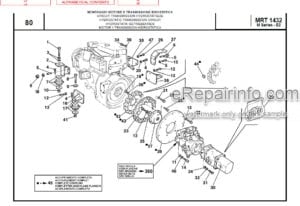 Photo 1 - Manitou MRT1432 400 M Series E2 Parts Manual Telehandler 648230