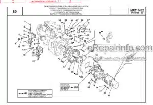 Photo 3 - Manitou MRT1432 400 M Series E2 Parts Manual Telehandler 648230