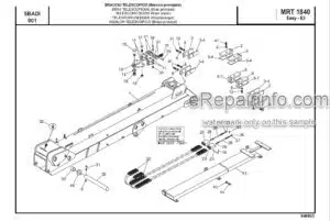 Photo 8 - Manitou MRT1840 360 E3 Easy Parts Catalogue Telehandler 648633