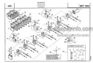 Photo 6 - Manitou MRT1850 E3 Privilege Parts Catalogue Telehandler 648399