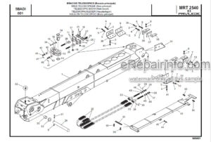 Photo 5 - Manitou MRT2540 E3 Privilege Parts Catalogue Telehandler 648401