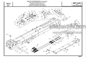 Photo 1 - Manitou MRT2540 E3 Privilege Parts Catalogue Telehandler 648401