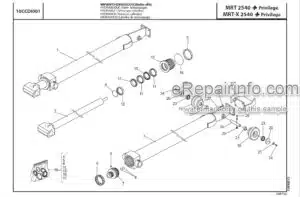Photo 6 - Manitou MRT2540 M Series E3 Privilege Parts Manual Telehandler 648401