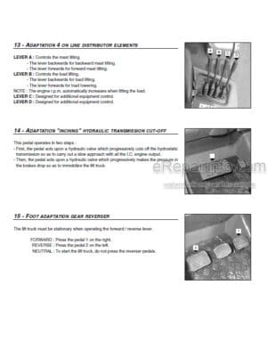 Photo 4 - Manitou MSI20D To MSI30D Buggie Operators Manual Forklift 547041EN SN2