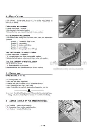 Photo 5 - Manitou MSI20D To MSI30D Buggie Operators Manual Forklift 547827EN SN3
