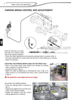 Photo 9 - Manitou MSI40 MSI50 Turbo Evolution Series 1 E3 Repair Manual Forklift