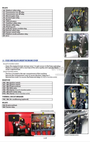 Photo 2 - Manitou MT-X1033 ST S1 AWP Mining Operators Manual Telehandler 649190EN