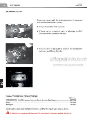 Photo 6 - Manitou MT-X1030 S S1 Mining AWP Repair Manual Addendum Telehandler 647722EN