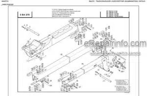 Photo 5 - Manitou MT1435 MT1440 SL Series 3 E2 Turbo Ultra Parts Catalogue Telehandler 547914C