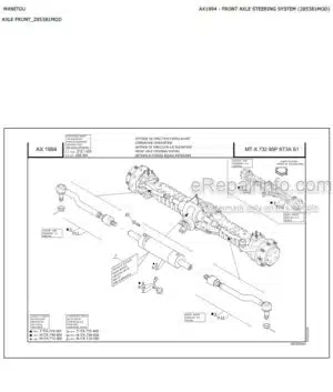 Photo 6 - Manitou MSI50H Series 1 E2 Parts Manual Forklift 547886P