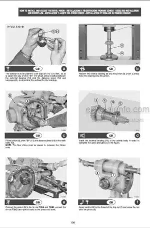 Photo 6 - Manitou MT732 MT732 Turbo Service Manual Telehandler