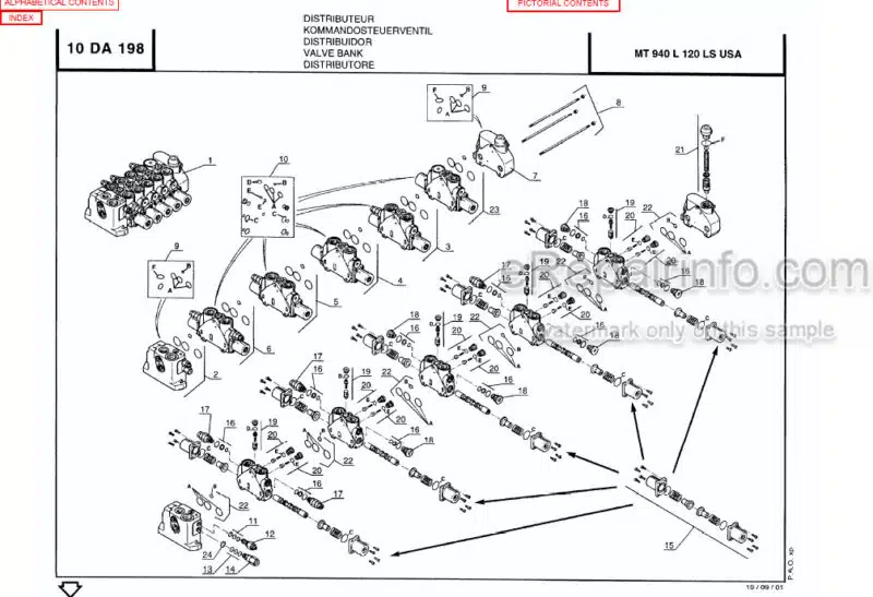 Photo 1 - Manitou MT940L-TW120 LS Series 2 Parts Manual Telehandler 547805P
