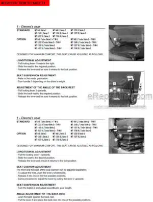 Photo 5 - Manitou MT1033HL Turbo Series 2 E2 Operators Manual Telehandler 547857AS
