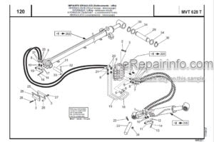 Photo 3 - Manitou MVT628T Comfort Line E2 Parts Manual Telehandler 648221