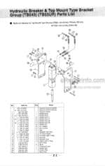 Photo 2 - Takeuchi TKB301 TKB301S Instruction Manual And Parts List Hydraulic Breaker