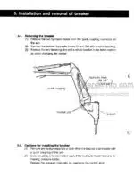 Photo 2 - Takeuchi TKB70 Instruction Manual And Parts List Hydraulic Breaker