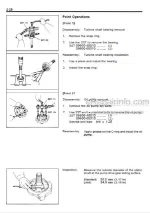 Photo 6 - Toyota CBT4 CBT6 CBTY4 Repair Manual Towing Tractor CE654-1