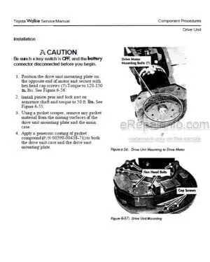Photo 6 - Toyota 7BPUE15 Service Manual Order Picker 00700-CL222-05 SN80001-