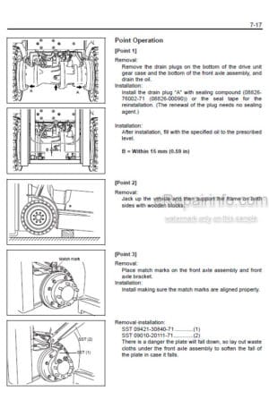 Photo 8 - Toyota 7FBMF16 To 7FBMF50 Repair Manual Forklift