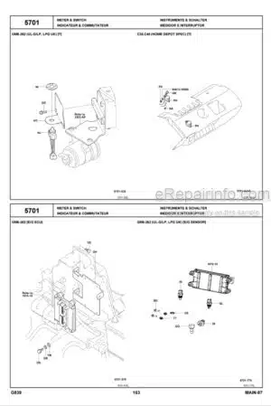 Photo 10 - Toyota 7FGU32 To 7FGCU70 Parts Catalog Forklift G839-2