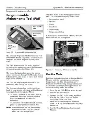 Photo 6 - Toyota 7HBW30 To 7TB50 Service Manual Pallet Truck 00700-CL390-05 SN30001-