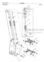 Photo 2 - Toyota 7SLL12.5F 7SLL16F Spare Parts Catalogue Powered Pallet Stacker 221279 SN738240-