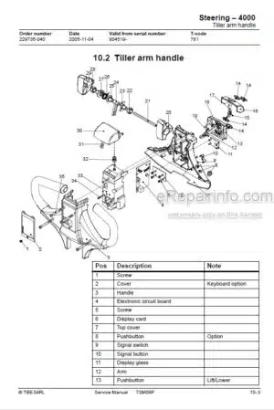 Photo 8 - Toyota 7SM08F Service Manual Powered Pallet Stacker 229735-040 SN904519-