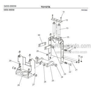 Photo 10 - Toyota 7SM10 7SM12 Spare Parts Catalogue Powered Pallet Stacker 210500 SN570989-704422