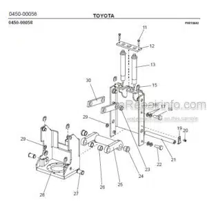 Photo 7 - Toyota 7SM10 7SM12 Spare Parts Catalogue Powered Pallet Stacker 210500 SN570989-704422