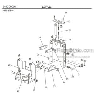 Photo 2 - Toyota 7SM10 7SM12 Spare Parts Catalogue Powered Pallet Stacker 219211 SN723981-