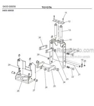Photo 6 - Toyota 7SM10 7SM12 Spare Parts Catalogue Powered Pallet Stacker 217984 SN715397-