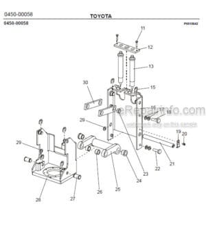 Photo 5 - Toyota 7SM10 7SM12 Spare Parts Catalogue Powered Pallet Stacker 239395 SN956528-