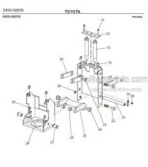Photo 6 - Toyota 7SM10 7SM12 Spare Parts Catalogue Powered Pallet Stacker 224739 SN910327-