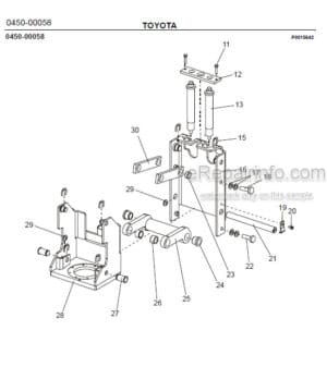 Photo 5 - Toyota 7SM12F Spare Parts Catalogue Powered Pallet Stacker 232991 SN936513-