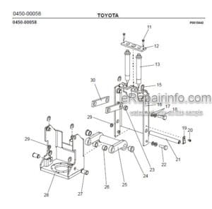 Photo 5 - Toyota 7SM12F Spare Parts Catalogue Powered Pallet Stacker 210506 SN570989-