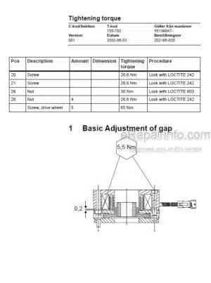 Photo 7 - Toyota 7SLL12.5 To 7SLL20F Service Manual Powered Pallet Stacker 249895-040 SN985777-