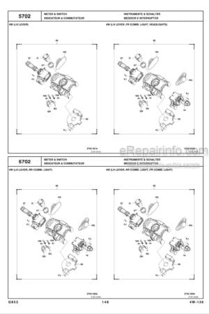 Photo 6 - Toyota 8FBE15U To 8FBES15U Parts Catalog Forklift G865-1